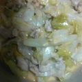 きなこもちわらびもち's cooksnap of when they made 豚肉とキャベツのピリ辛マヨーグルト炒め.