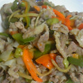 ange216's cooksnap of when they made 豚肉とピーマンとしょうがの細切り炒め☆.