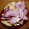 yukanosuke's cooksnap of when they made さっぱり甘い♪ 紫大根とりんごの酢漬け.
