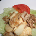 gankoiwako's cooksnap of when they made かまぼこと豆腐と豚肉の炒め物.