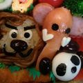 キヨッコ's cooksnap of when they made 簡単キャラ弁うずら卵＋黒豆＝パンダ●Å●.