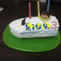 ＊Ｋａｎａｔａｎ＊'s cooksnap of when they made 鉄男！大喜び♪７００系新幹線ケーキ.