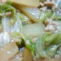 熊人すみこ's cooksnap of when they made 大根とレタスと豚挽肉のオイスター炒め.
