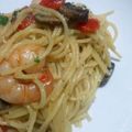 vivian4413's cooksnap of when they made 海老とマッシュルームのあっさりパスタ.