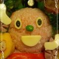 hisajima's cooksnap of when they made アンパンマンのＳＬマン☆キャラ弁.