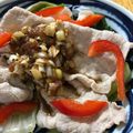 mantacarp's cooksnap of when they made 夏バテ知らず♬豚とレタスの梅ダレ冷しゃぶ.