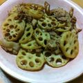 ヒトミカヤア's cooksnap of when they made れんこんと豚バラの炒め物.