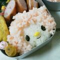 《りなママ》's cooksnap of when they made ふわふわピアノちゃん弁当：キャラ弁.