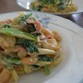かなちゅ's cooksnap of when they made エビと舞茸のクリ～ムパスタ☆.