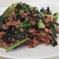 EGUDON's cooksnap of when they made 簡単！大根葉と豚挽き肉のオイマヨ炒め.