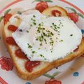 ななクレープ's cooksnap of when they made 簡単！目玉焼きトースト.