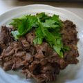 まほじょ's cooksnap of when they made 簡単☆牛肉バター☆大葉のせ.