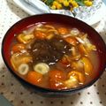 ponsyuke♪'s cooksnap of when they made もずくとなめこのお味噌汁.
