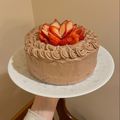 erihanaaa's cooksnap of when they made チョコレートケーキ（18cm型）.