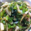 ブーンブン's cooksnap of when they made 節約☆大根・カブの葉っぱ・皮のきんぴら.