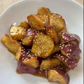 かしゅかしゅん's cooksnap of when they made 揚げないさつまいもde簡単カリカリ大学芋.