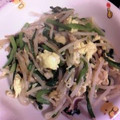 いくばる's cooksnap of when they made もりもり！！もやしとニラの玉子炒め.