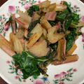 hotaru1234's cooksnap of when they made スイスチャードは絶対ベーコンとバター炒め.