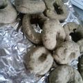 mizukane's cooksnap of when they made パン用米粉で簡単♪きな粉入り焼きドーナツ.