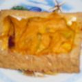 toshiebaba's cooksnap of when they made パリッふわっ！南瓜サラダスタッフド厚揚げ.