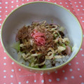 ☆saaaaya☆'s cooksnap of when they made ちょっと冒険♪うまうま！お好み焼き風丼.