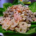 てゆは's cooksnap of when they made 蓮根と豚肉のピリ辛ごまマヨサラダ.