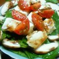 megief's cooksnap of when they made サラダホウレン草＋豆腐の味噌ドレサラダ.
