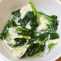 t-mask's cooksnap of when they made ♪ほうれん草、大根、卵のとろとろスープ.