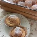 3mamakuma's cooksnap of when they made 柿カスタードシュークリーム.