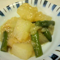 Asuka。's cooksnap of when they made 大根とさやいんげんの天かす煮*.