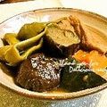 平井婦人's cooksnap of when they made 【べた豆・茄子・南瓜・厚揚げ。お婆煮】.