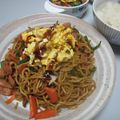 おひさま太陽's cooksnap of when they made ふわたまのっけ焼きそば.