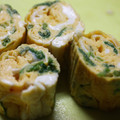 くるみとまろん's cooksnap of when they made ほうれん草の玉子焼き（お弁当用）.