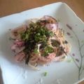 yukki19's cooksnap of when they made イカと明太子のパスタ☆青じそ風味.