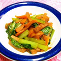 シャンプーハット's cooksnap of when they made 簡単＊小松菜とソーセージのケチャソ炒め.