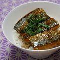 ピンクのたまご's cooksnap of when they made 秋刀魚の蒲焼き丼.