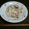 hi㌍ほーちゃん's cooksnap of when they made 簡単★たらこクリームうどん.