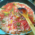 ゆきにｬん☆'s cooksnap of when they made トマトとソーセージのパエリア.