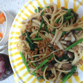 Kappa's cooksnap of when they made ほうれん草とシメジと納豆の和風パスタ.