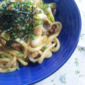 junyoujun's cooksnap of when they made ツナと茸の焼きうどん✿柚子胡椒風味.