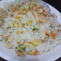 コムコ's cooksnap of when they made 炊飯器におまかせ♪海老ピラフ.