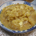 於石句亭御馳走参's cooksnap of when they made 白菜のチーズ卵とじ.