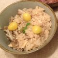 イエンス's cooksnap of when they made 銀杏と舞茸の炊き込みご飯.