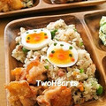 ＴＷＯＨＥＡＲＴＳ's cooksnap of when they made 輪切りゆで卵de簡単かぶりものデコ♪.