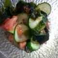 ★ままちｬん★'s cooksnap of when they made トマトとキュウリの梅酢和え.