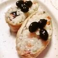 時花菜's cooksnap of when they made ふじっこの黒豆でベーコン稲荷飯.