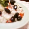 時花菜's cooksnap of when they made ふじっこの黒豆でベーコン稲荷飯.