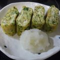 patisier's cooksnap of when they made ゴマ油＋ネギたまご焼き.