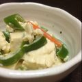 ゆっきみかん's cooksnap of when they made ピーマンとお豆腐のゴママヨサラダ.