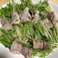 クック2H9MD0☆'s cooksnap of when they made レンジで簡単ヘルシー☆水菜の豚バラ巻き.